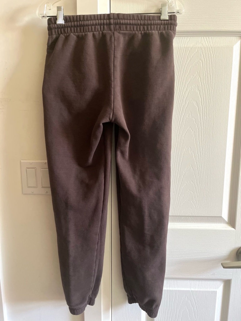 TNA Women's Cozy Fleece Chocolate Brown Drawstring Joggers Pants Size S - Picture 3 of 11
